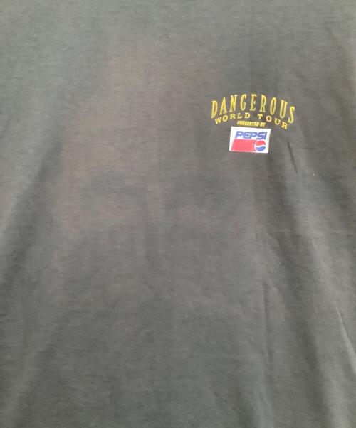 SCREEN STARS BEST（スクリーンズスターズベスト）SCREEN STARS BEST (スクリーンズスターズベスト) プリントTシャツ PEPSI  	MICHAEL JACKSON/90s ブラック サイズ:Mの古着・服飾アイテム