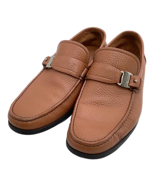 Salvatore Ferragamo（サルヴァトーレ フェラガモ）Salvatore Ferragamo (サルヴァトーレ フェラガモ) ローファー BRAVO ブラウン サイズ:7の古着・服飾アイテム