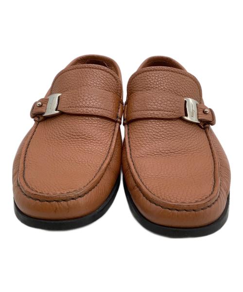 Salvatore Ferragamo（サルヴァトーレ フェラガモ）Salvatore Ferragamo (サルヴァトーレ フェラガモ) ローファー BRAVO ブラウン サイズ:7の古着・服飾アイテム