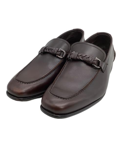 Salvatore Ferragamo（サルヴァトーレ フェラガモ）Salvatore Ferragamo (サルヴァトーレ フェラガモ) ビットローファー ブラウン サイズ: 6 1/2の古着・服飾アイテム