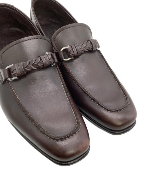 Salvatore Ferragamo（サルヴァトーレ フェラガモ）Salvatore Ferragamo (サルヴァトーレ フェラガモ) ビットローファー ブラウン サイズ: 6 1/2の古着・服飾アイテム