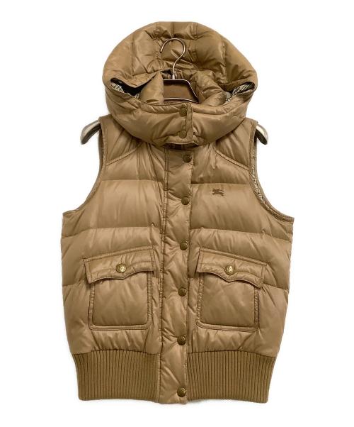 BURBERRY BLUE LABEL（バーバリー ブルー レーベル）BURBERRY BLUE LABEL (バーバリーロンドンブルーレーベル) ダウンベスト ベージュ サイズ:38の古着・服飾アイテム