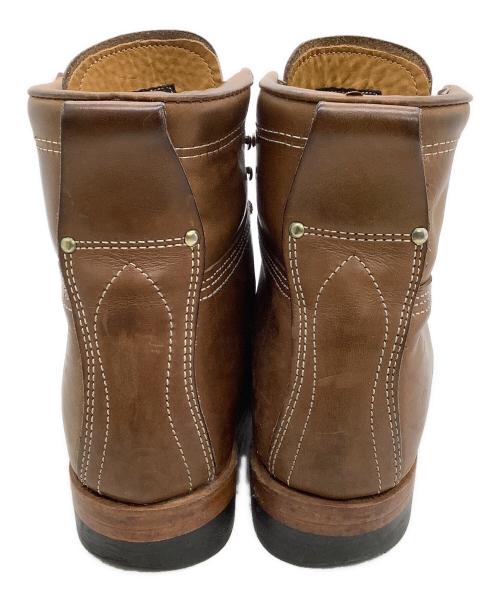 RRL（ダブルアールエル）RRL (ダブルアールエル) レザーブーツ Brunel Boots ブラウン サイズ:8 1/2の古着・服飾アイテム