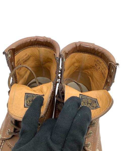 RRL（ダブルアールエル）RRL (ダブルアールエル) レザーブーツ Brunel Boots ブラウン サイズ:8 1/2の古着・服飾アイテム