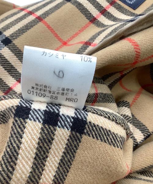 Burberry's（バーバリーズ）Burberry's (バーバリーズ) カシミヤ混コート　裏地ノバチェック レッド サイズ:40の古着・服飾アイテム