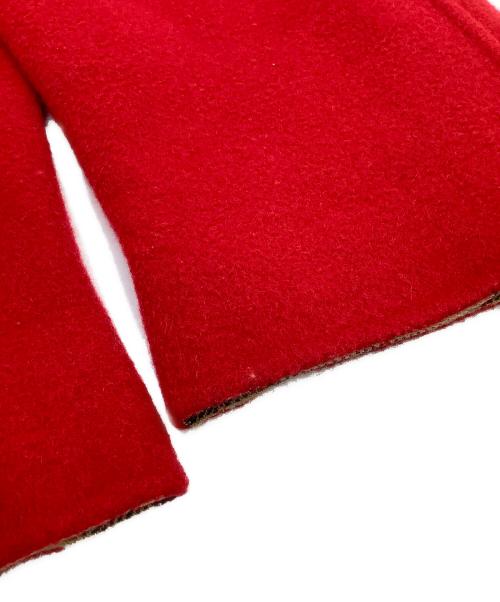 Burberry's（バーバリーズ）Burberry's (バーバリーズ) カシミヤ混コート　裏地ノバチェック レッド サイズ:40の古着・服飾アイテム