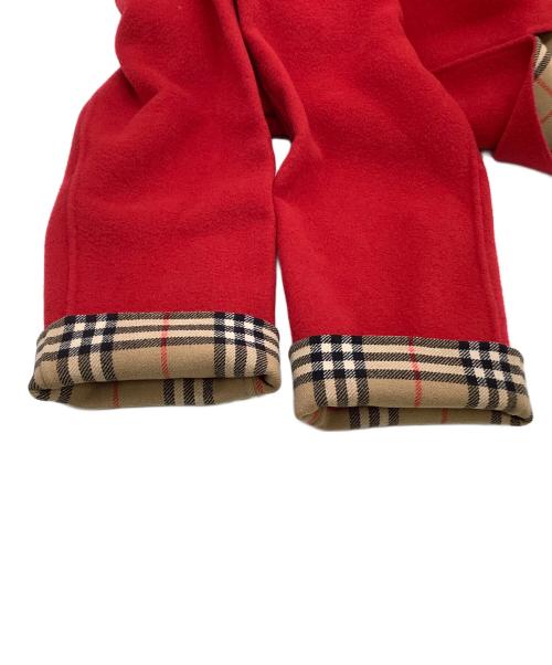 Burberry's（バーバリーズ）Burberry's (バーバリーズ) カシミヤ混コート　裏地ノバチェック レッド サイズ:40の古着・服飾アイテム