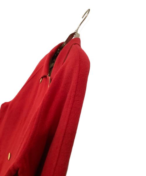 Burberry's（バーバリーズ）Burberry's (バーバリーズ) カシミヤ混コート　裏地ノバチェック レッド サイズ:40の古着・服飾アイテム