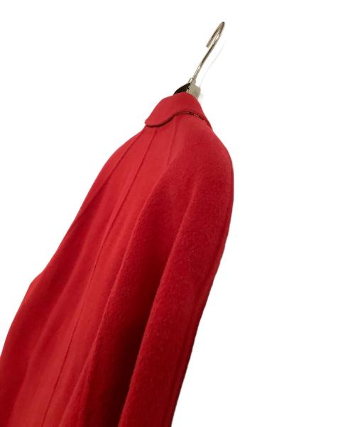 Burberry's（バーバリーズ）Burberry's (バーバリーズ) カシミヤ混コート　裏地ノバチェック レッド サイズ:40の古着・服飾アイテム