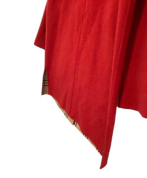 Burberry's（バーバリーズ）Burberry's (バーバリーズ) カシミヤ混コート　裏地ノバチェック レッド サイズ:40の古着・服飾アイテム