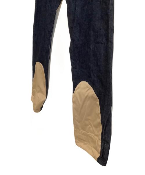 DAYTONA（デイトナ）DAYTONA (デイトナ) 切替デニムパンツ インディゴ×ブラウン サイズ:W36×L33の古着・服飾アイテム