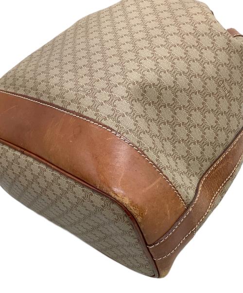 CELINE（セリーヌ）CELINE (セリーヌ) 巾着ショルダーバッグ 	マカダム ブラウンの古着・服飾アイテム