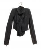 HAIDER ACKERMANNハイダーアッカーマン）の古着「ダブルライダースジャケット」｜ブラック