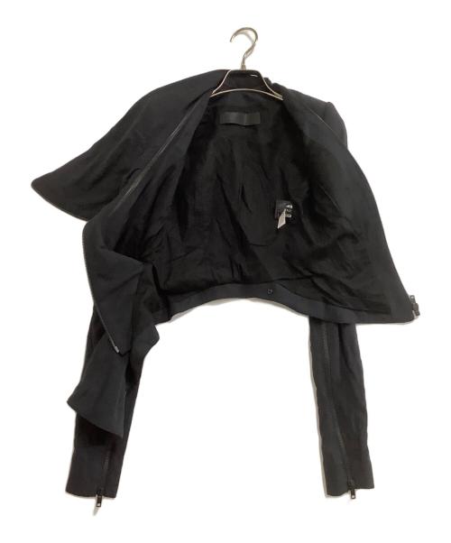 HAIDER ACKERMANN（ハイダーアッカーマン）HAIDER ACKERMANN (ハイダーアッカーマン) ダブルライダースジャケット ブラック サイズ:34の古着・服飾アイテム