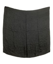 GUCCI（グッチ）の古着「大判スカーフ GG」｜ブラック