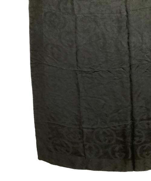 GUCCI（グッチ）GUCCI (グッチ) 大判スカーフ GG ブラックの古着・服飾アイテム