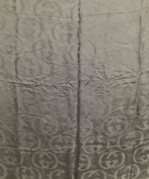 GUCCI（グッチ）GUCCI (グッチ) 大判スカーフ GG ブラックの古着・服飾アイテム