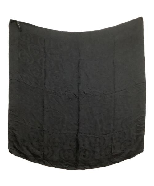 GUCCI（グッチ）GUCCI (グッチ) 大判スカーフ GG ブラックの古着・服飾アイテム
