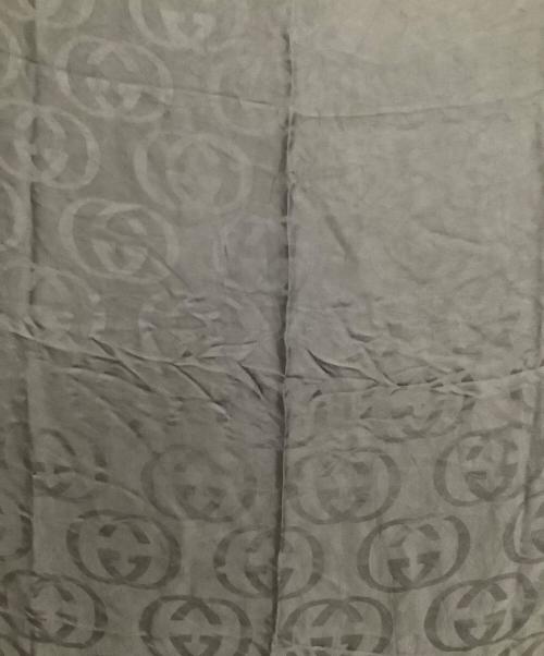 GUCCI（グッチ）GUCCI (グッチ) 大判スカーフ GG ブラックの古着・服飾アイテム