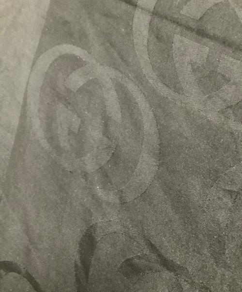 GUCCI（グッチ）GUCCI (グッチ) 大判スカーフ GG ブラックの古着・服飾アイテム