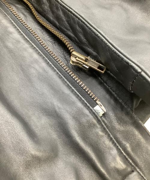 ROGER DAVID（ロジャーデヴィット）ROGER DAVID (ロジャーデヴィット) レザージャケット ブラック サイズ:Mの古着・服飾アイテム