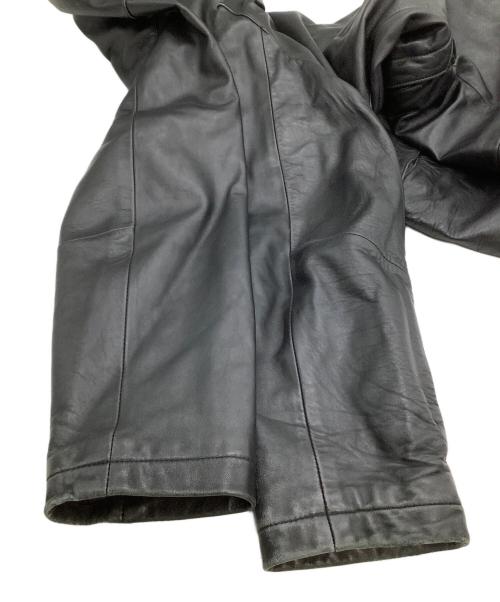 ROGER DAVID（ロジャーデヴィット）ROGER DAVID (ロジャーデヴィット) レザージャケット ブラック サイズ:Mの古着・服飾アイテム
