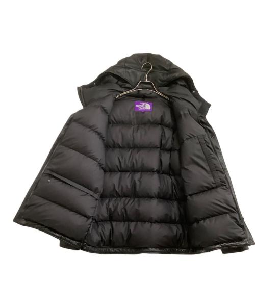 THE NORTHFACE PURPLELABEL（ザ・ノースフェイス パープルレーベル）THE NORTHFACE PURPLELABEL (ザ・ノースフェイス パープルレーベル) ダウンジャケット　Mountain Down Leather Jacket ブラック サイズ:Mの古着・服飾アイテム