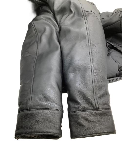 THE NORTHFACE PURPLELABEL（ザ・ノースフェイス パープルレーベル）THE NORTHFACE PURPLELABEL (ザ・ノースフェイス パープルレーベル) ダウンジャケット　Mountain Down Leather Jacket ブラック サイズ:Mの古着・服飾アイテム