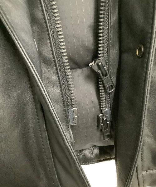 THE NORTHFACE PURPLELABEL（ザ・ノースフェイス パープルレーベル）THE NORTHFACE PURPLELABEL (ザ・ノースフェイス パープルレーベル) ダウンジャケット　Mountain Down Leather Jacket ブラック サイズ:Mの古着・服飾アイテム