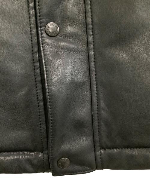 THE NORTHFACE PURPLELABEL（ザ・ノースフェイス パープルレーベル）THE NORTHFACE PURPLELABEL (ザ・ノースフェイス パープルレーベル) ダウンジャケット　Mountain Down Leather Jacket ブラック サイズ:Mの古着・服飾アイテム