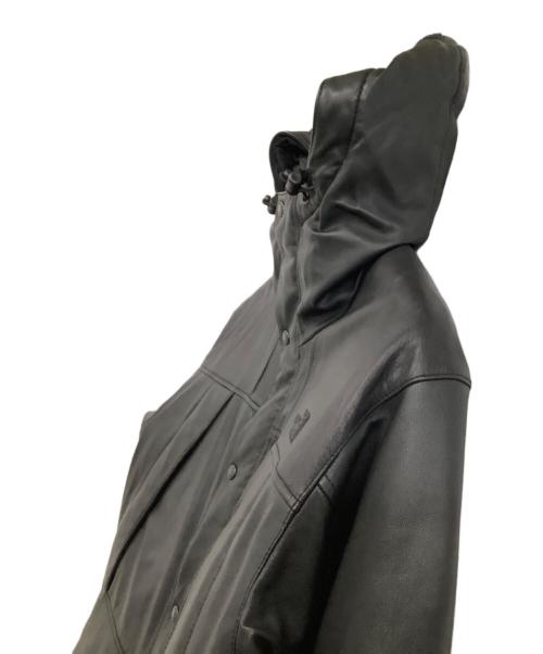 THE NORTHFACE PURPLELABEL（ザ・ノースフェイス パープルレーベル）THE NORTHFACE PURPLELABEL (ザ・ノースフェイス パープルレーベル) ダウンジャケット　Mountain Down Leather Jacket ブラック サイズ:Mの古着・服飾アイテム