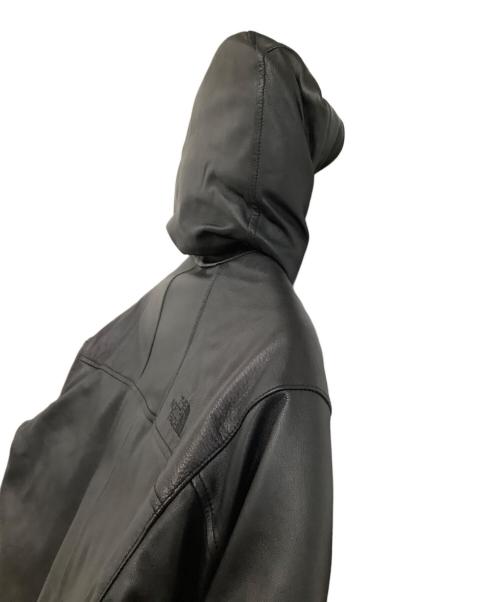 THE NORTHFACE PURPLELABEL（ザ・ノースフェイス パープルレーベル）THE NORTHFACE PURPLELABEL (ザ・ノースフェイス パープルレーベル) ダウンジャケット　Mountain Down Leather Jacket ブラック サイズ:Mの古着・服飾アイテム