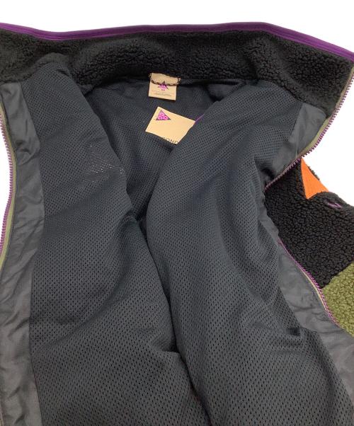 NIKE ACG（ナイキエーシージー）NIKE ACG (ナイキエーシージー) フリースベスト ブラック×パープル×グリーン サイズ:Mの古着・服飾アイテム