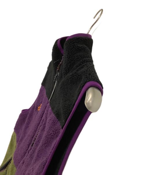 NIKE ACG（ナイキエーシージー）NIKE ACG (ナイキエーシージー) フリースベスト ブラック×パープル×グリーン サイズ:Mの古着・服飾アイテム