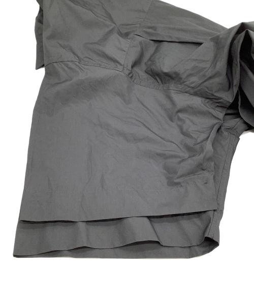 Graphpaper（グラフペーパー）Graphpaper (グラフペーパー) 半袖シャツ　Broad Oversized S/S Regular Collar Shirt グレー サイズ:freeの古着・服飾アイテム