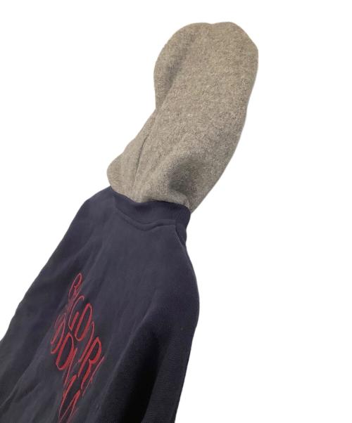 KITH（キス）KITH (キス) Bergdorf Goodman (バーグドルフ グッドマン) プルオーバーパーカー クラシックロゴ ネイビー サイズ:Lの古着・服飾アイテム