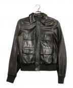 Maison Margielaメゾンマルジェラ）の古着「レザージャケット　08SS」｜ブラック