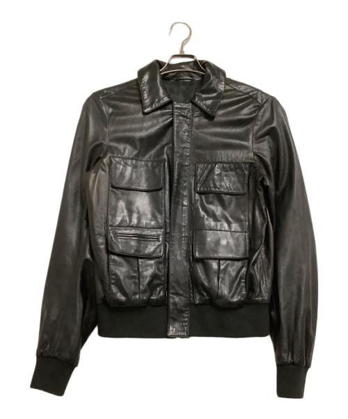 Maison Margiela（メゾンマルジェラ）Maison Margiela (メゾンマルジェラ) レザージャケット　08SS ブラック サイズ:46の古着・服飾アイテム