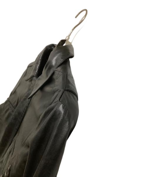 Maison Margiela（メゾンマルジェラ）Maison Margiela (メゾンマルジェラ) レザージャケット　08SS ブラック サイズ:46の古着・服飾アイテム