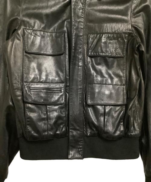 Maison Margiela（メゾンマルジェラ）Maison Margiela (メゾンマルジェラ) レザージャケット　08SS ブラック サイズ:46の古着・服飾アイテム