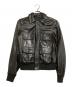 Maison Margiela（メゾンマルジェラ）の古着「レザージャケット　08SS」｜ブラック