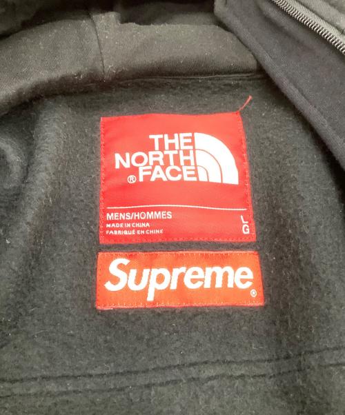 THE NORTH FACE（ザ ノース フェイス）THE NORTH FACE (ザ ノース フェイス) SUPREME (シュプリーム) 裏起毛スウェット　Steep Tech Hooded Sweatshirt ブラック サイズ:Lの古着・服飾アイテム