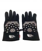 SUPREME×THE NORTH FACEシュプリーム×ザ ノース フェイス）の古着「手袋 BANDANA ETIP GLOVE」｜ブラック