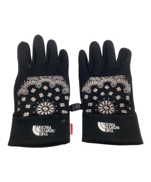 SUPREME（シュプリーム）SUPREME (シュプリーム) THE NORTH FACE (ザ ノース フェイス) 手袋 BANDANA ETIP GLOVE ブラックの古着・服飾アイテム