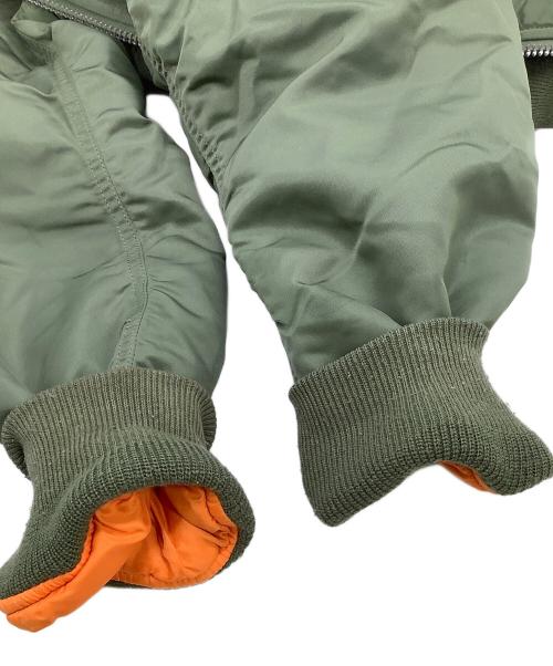 ALPHA INDUSTRIES（アルファインダストリーズ）ALPHA INDUSTRIES (アルファインダストリーズ) フライトジャケット　リバーシブル グリーン サイズ:Sの古着・服飾アイテム