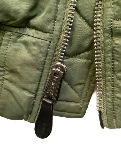 ALPHA INDUSTRIES（アルファインダストリーズ）ALPHA INDUSTRIES (アルファインダストリーズ) フライトジャケット　リバーシブル グリーン サイズ:Sの古着・服飾アイテム