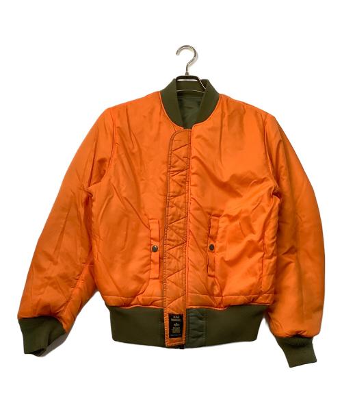 ALPHA INDUSTRIES（アルファインダストリーズ）ALPHA INDUSTRIES (アルファインダストリーズ) フライトジャケット　リバーシブル グリーン サイズ:Sの古着・服飾アイテム
