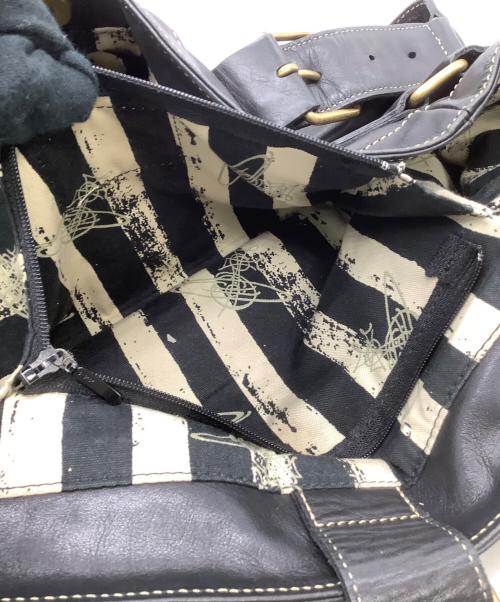 Vivienne Westwood（ヴィヴィアンウエストウッド）Vivienne Westwood (ヴィヴィアンウエストウッド) レザートートバッグ　アコード ブラックの古着・服飾アイテム