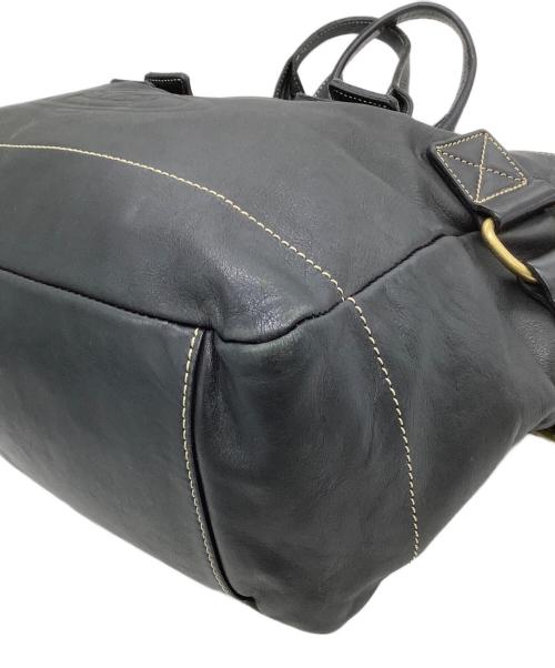 Vivienne Westwood（ヴィヴィアンウエストウッド）Vivienne Westwood (ヴィヴィアンウエストウッド) レザートートバッグ　アコード ブラックの古着・服飾アイテム