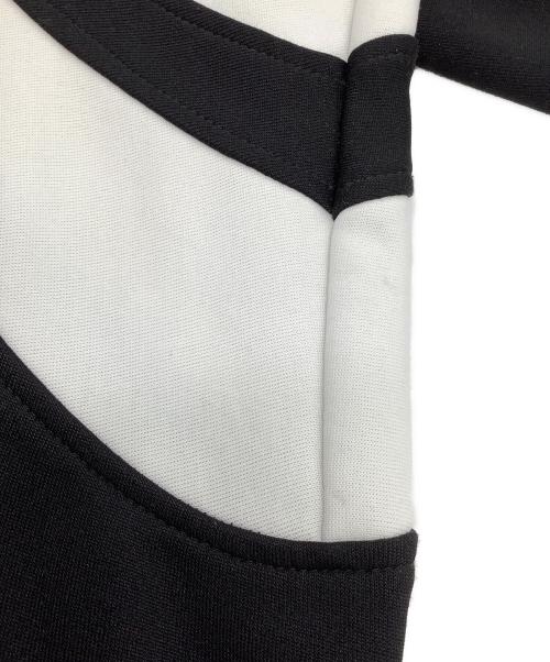 adidas（アディダス）adidas (アディダス) トラックジャケット ブラック×ホワイト サイズ:F162の古着・服飾アイテム